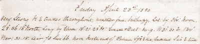 23 April 1880 journal entry